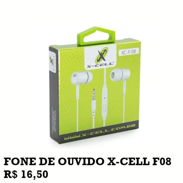 Fone de ouvido x cell f08